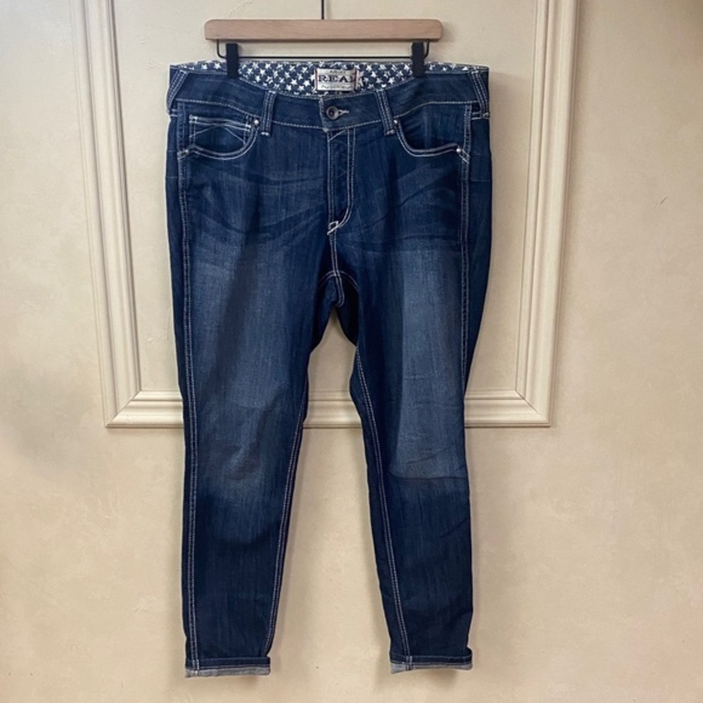 Ariat Ladies R.E.A.L Mid Rise Outseam Ella Skinny Jeans 10018357 size 34R